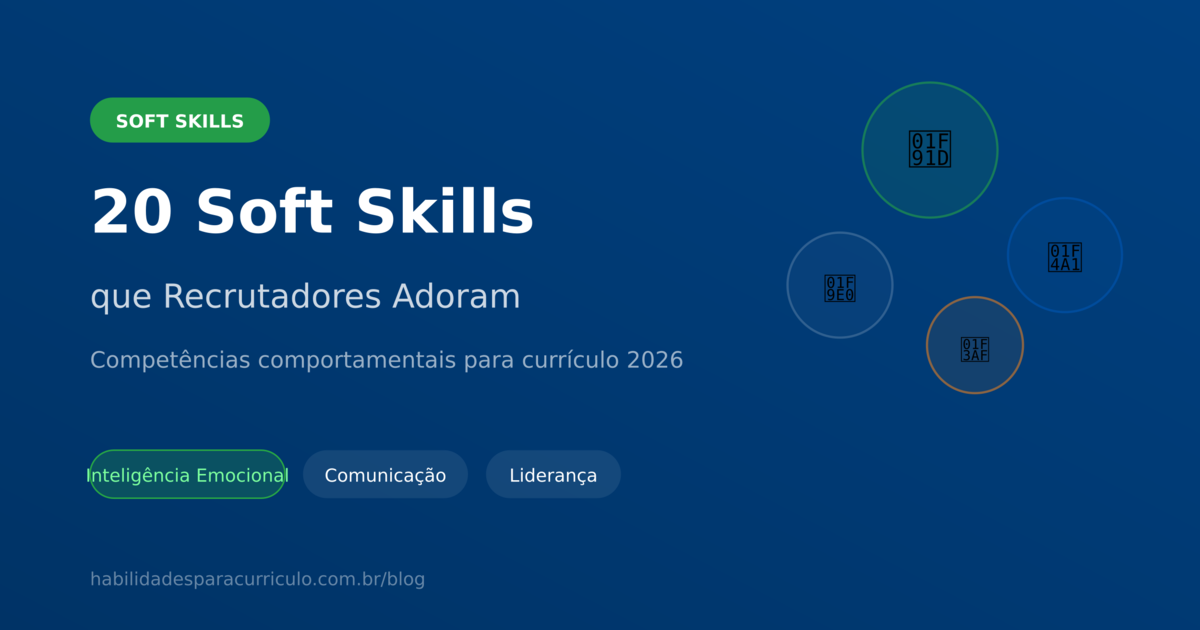 Soft Skills para Currículo